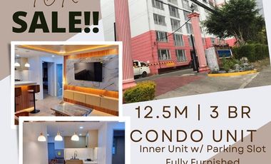 3 Bedrooms Inner Condo Unit with Parking NEAR MINES VIEW (Queendom Tower Baguio)