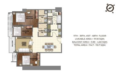 3 Bedroom Smart Home 115sqm Benavidez 69 storey building