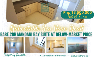 Seaview 2-Bedroom Unit with Balcony at Mandani Bay Tower 1 – Priced to Sell!