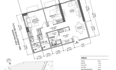 2 Bedroom Unit with Mountain View at One Nara
