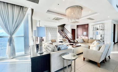 4 br penthouse unit: st. francis shangri-la : 3 level - for sale