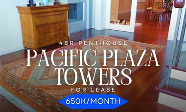 4BR 529 sqm Bi-Level Penthouse in Pacific Plaza BGC For Rent