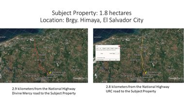 1.8 Hectare Agricultural Lot in Misamis Oriental for Sale