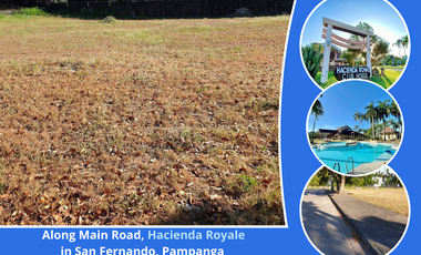 532 sqm Residential Lot along Main Road, Hacienda Royale, San Fernando, Pampanga