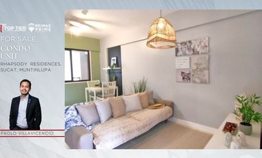 2 Bedroom, Fully Furnished with Balcony - Rhapsody Residences