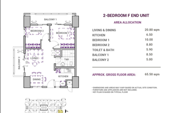 Pre Selling 2BR 65sqm RFO in Las Pinas City near SM South Mall, Medical Center