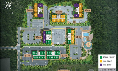 Condominium for rent in Clarks Hills Village, Mabalacat, Pampanga