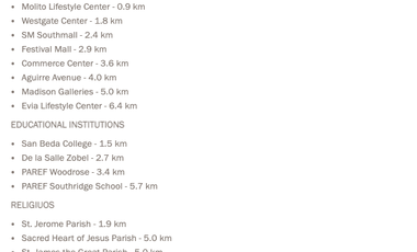 103sqm 3BR Condo unit for sale at Viento Tower 1, Cerca Alabang, Muntinlupa