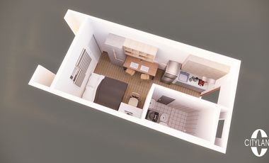 Studio Condo Unit for Sale in Malate, Manila at Cityland One Hidalgo | 22.37 sq.m