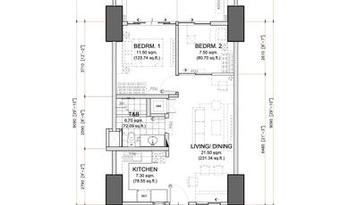 2 Bedroom Condo For Sale in Caloocan City - The Calinea Tower Near Monument DMCI