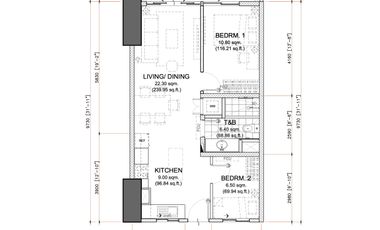 2 Bedroom Condo For Sale in Caloocan City - The Calinea Tower Near Monument DMCI