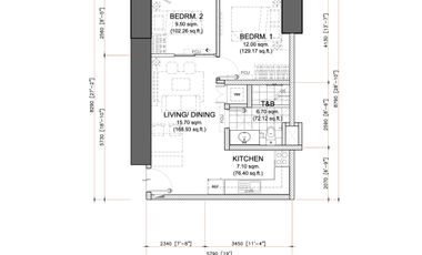 2 Bedroom Condo For Sale in Caloocan City - The Calinea Tower Near Monument DMCI