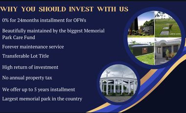 Lowest Price Mausoleum Lot in Manila Memorial Park at Dasmariñas