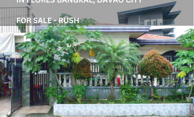 RUSH SALE 3 Bedrooms | 2 Bath in Flores Village, Matina-Bangkal, Davao City