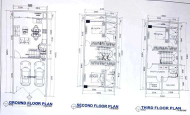 3 Bedroom Townhouse with maids room and 2 car garage for sale in San Juan City