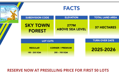 Camaya Coast Station 3 Sky Town Forest - Lot for sale at Bagac, Bataan