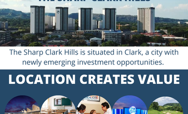 For Rent: 1 Bedroom Condo at The Sharp Clark Hills, Mabalacat, Pampanga