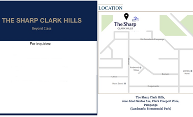 For Rent: 1 Bedroom Condo at The Sharp Clark Hills, Mabalacat, Pampanga