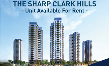 For Rent: 1 Bedroom Condo at The Sharp Clark Hills, Mabalacat, Pampanga