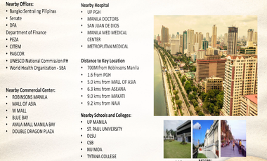 1 BEDROOM CONDO UNIT FOR SALE AT SANDS RESIDENCES ROXAS BOULEVARD MANILA