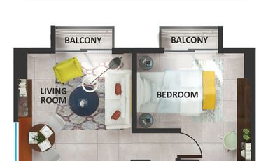 Studio Condominium Unit for Sale at Zadia Greenfield City, Santa Rosa, Laguna