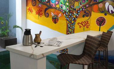 3BR+maidroom villa in el nido downtown with private pool and cliff view