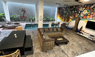 3BR+maidroom villa in el nido downtown with private pool and cliff view