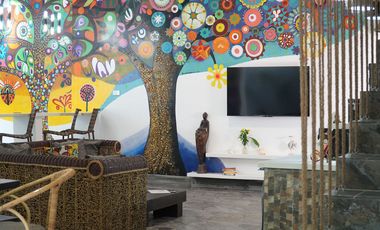 3BR+maidroom villa in el nido downtown with private pool and cliff view