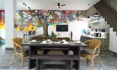 3BR+maidroom villa in el nido downtown with private pool and cliff view