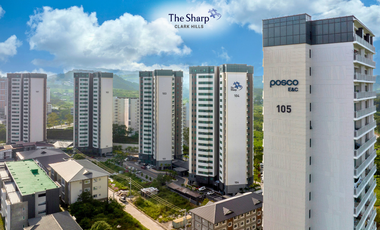 For Rent : Studio Condo Unit at The Sharp Clark Hills, Mabalacat, Pampanga