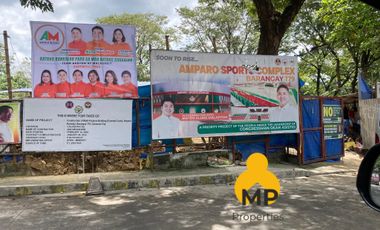 FOR LEASE and FOR SALE COMMERCIAL LAND GOOD FOR WAREHOUSE, CARWASH, RESTO IN AMPARO CALOOCAN