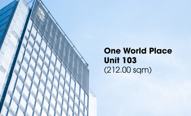 Office Space For Rent in One World Place 32nd Street, Bonifacio Global City