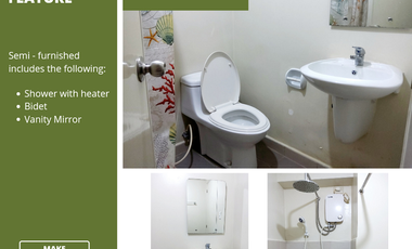 For Sale: Semi-Furnished Studio Unit at Avida Towers Centera 3 in Mandaluyong