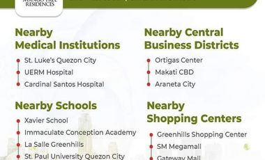 1 Bedroom Rent to Own RFO Condo in Mango Tree Residences in San Juan Near Manila