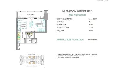 Condominium for sale in Pasig Boulevard, Bagong Ilog, Pasig First District, Pasig, Eastern Manila District