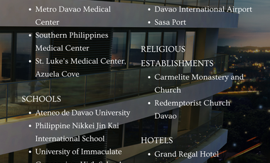 FOR SALE: 3-Bedroom 196sqm Seaview Horizon Suite Condo Unit in Davao City - The Residences Azuela Cove South Tower