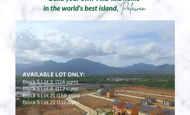 Prime Residential Lot in Camella Palawan - Only Four (4) Lots Available