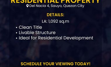 For Sale and Rent Residential Apartment in Del Nacia 4 Subd., Sauyo Quezon City