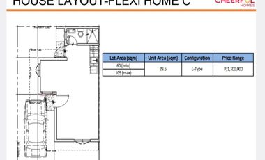 SMDC CHEERFUL HOMES FLEXI HOME END C UNIT W/PARKING