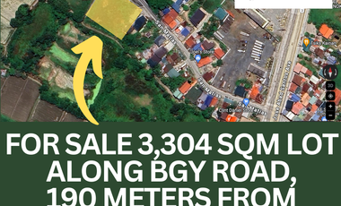 For Sale 3,304 Sqm Lot Along San Matias Road, 190Meters from JASA Hi-way, Lubao