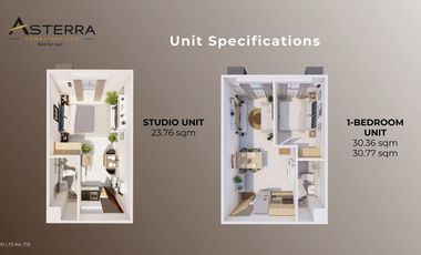 Adara by Asterra | Studio, 1BR, 1BR