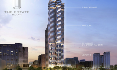 Pre-selling 2 Bedroom Penthouse Unit at The Estate Makati, Ayala Avenue