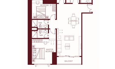 Lifestyle Studio Condominium Unit with Balcony 45 sqm for Sale