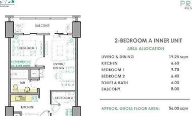 FOR SALE 2Bedroom unit in PRISMA RESIDENCES PASIG