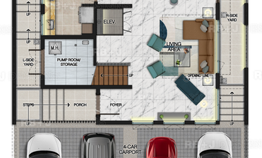 3-Storey with Elevator 4 Bedrooms Townhouse for sale in New Manila, Quezon City