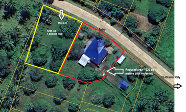 Main Road frontage 1285 square meters cleared, fenced near school. 20% deposit