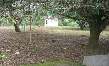 Main Road frontage 1285 square meters cleared, fenced near school. 20% deposit