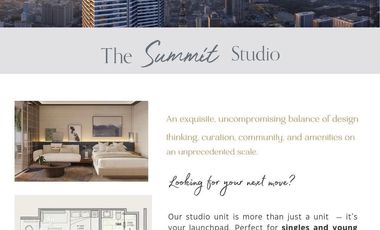 Studio Type Condo in Summit Shangrila Properties Panay Quezon City