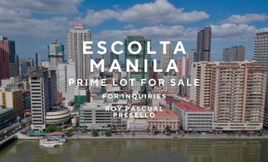 Escolta, Manila - Prime Vacant Lot For Sale in Binondo area