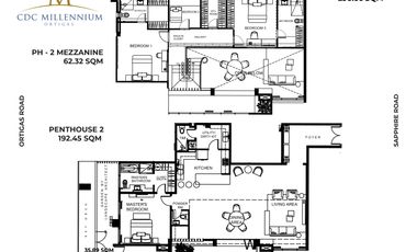 Furnished 4 Bedroom Unit For Lease at CDC Millennium Ortigas, Pasig City